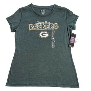New!! Green Bay Packers NFL Team Apparel Womens Sleepwear T Shirt Size Large